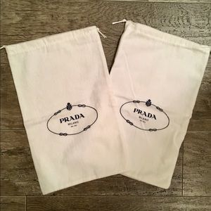 Prada dust bags